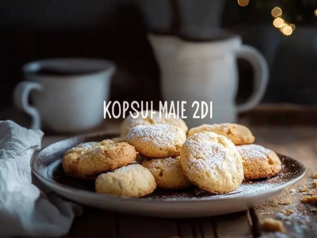 Kokos-Kekse mit Haferflocken auf einem Teller, frisch gebacken.