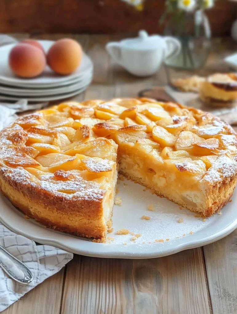 saftigen Aprikosenkuchen